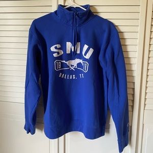 Champion SMU quarter-zip in royal blue size small